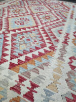 Alfombra Kilim 185x126 cm Hecho a Mano Novedad 21