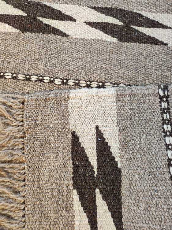 Alfombra Kilim Pequena Gris 97x57cm 2