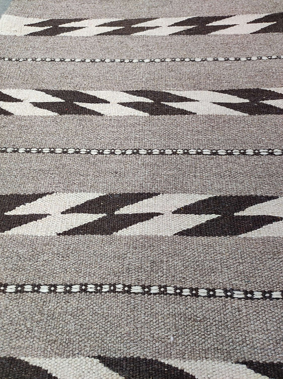 Alfombra Kilim Pequena Gris 97x57cm 3