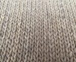 Alfombra de lana de oveja y algodon Trenzado gris
